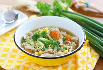 Slow cooker chicken noodle soup