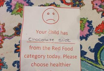 Mother shamed by kindy for packing chocolate slice in kid’s lunchbox