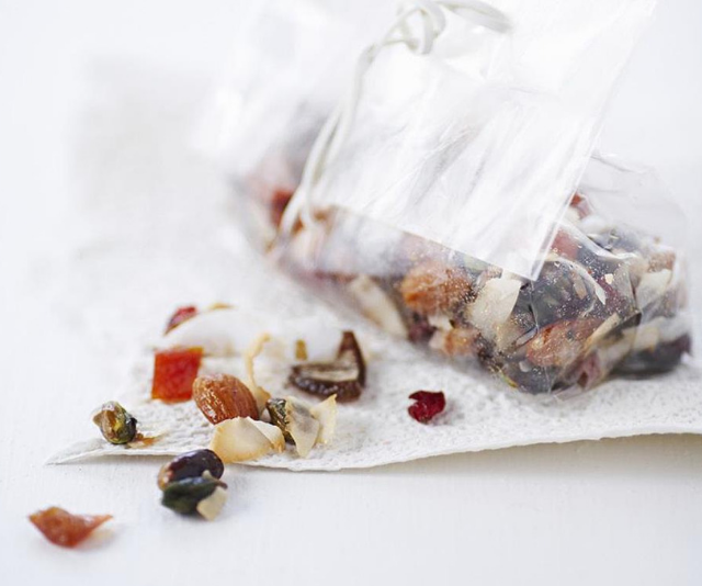 Dried fruit and coconut trail mix