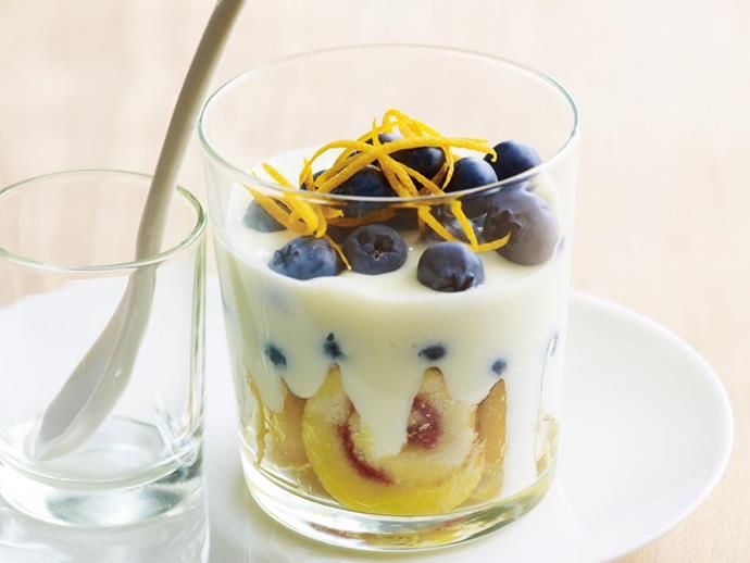 Blueberry trifle