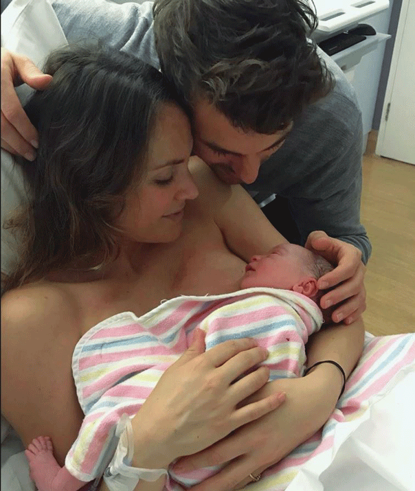 Matty J, Laura Byrne, newborn