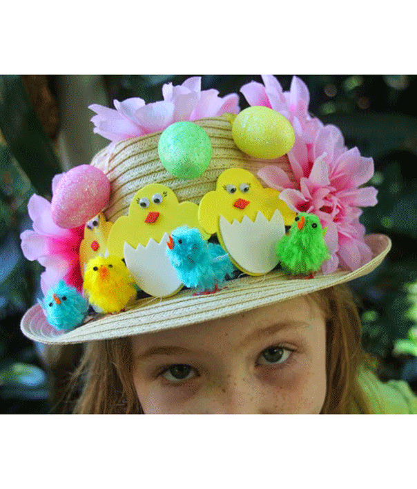 Easter Felt Bonnet Hat With Bunny Ears 