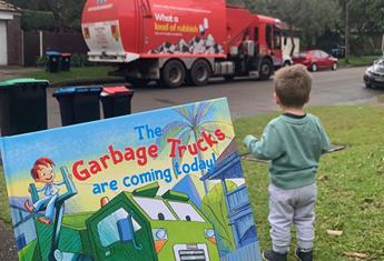 Gorgeous new book, ‘The Garbage Truck is coming today!’ launches just in time for Garbage Man Day!