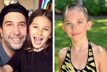 David Schwimmer’s ex-wife gives their nine-year-old daughter Cleo a buzz cut – and she rocks it!
