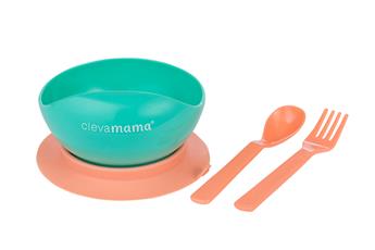 Clevamama Feeding Bowl & Cutlery Set with Suction Ring