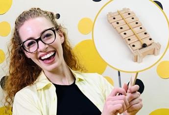 Emma Watkins has designed a DIY xylophone for kids to promote mindfulness