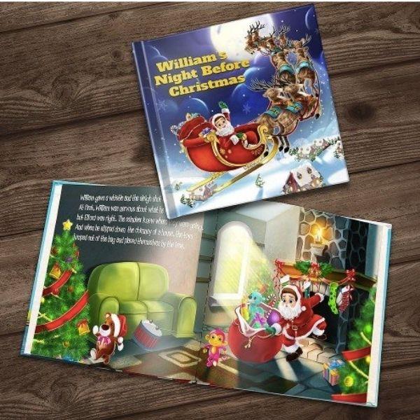 Night Before Christmas Personalised Story Book by Dinkleboo