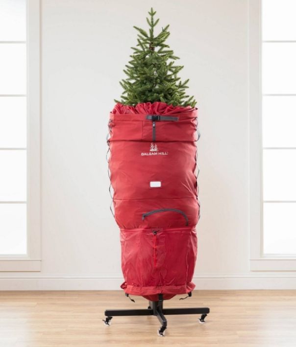 Heavy Duty Waterproof Holiday Tree Storage Bag Wreath Christmas Tree Decoration Accessories Storage Bag Tote Case to fit Artificial Trees Up to 59 Inch HFM09-C