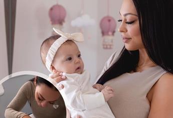 Influencer Emilee Hembrow pampers new daughter, Giselle with a ‘baby facial’ at her luxe beauty clinic
