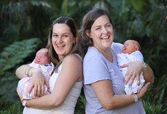 REAL LIFE: Queensland sisters brave torrential rain to give birth days apart