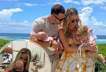 Jen Hawkins is every new mum as she tries to get her hair done with son Hendrix in tow