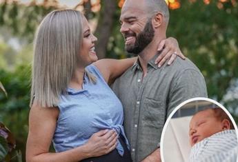 MKR’s Blake Proud and singer Ella Bourne take baby Sunny home from hospital