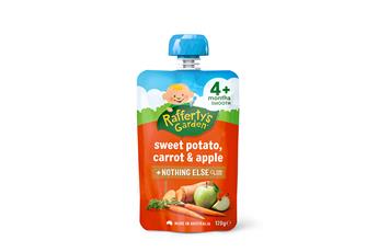 Rafferty’s Garden Sweet Potato, Carrot & Apple 4+ Months Pouch