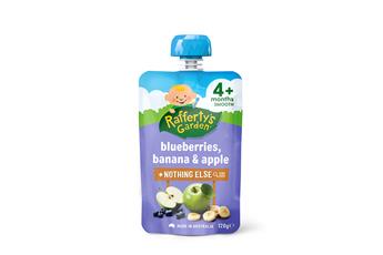 Rafferty’s Garden Blueberries, Banana & Apple 4+ Months Pouch
