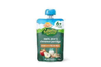 Rafferty’s Garden Apple, Pear & Cinnamon Porridge 6+ Months Pouch