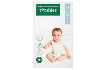 tooshies Nappies with Organic Bamboo, Crawler, Size 3 (6-11kg)