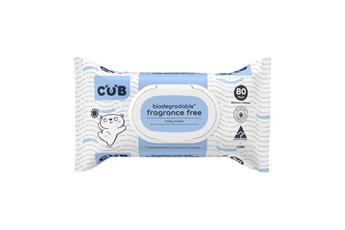 CUB Biodegradable^ Fragrance Free Baby Wipes