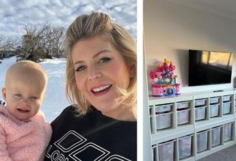 Chezzi Denyer shows off the super-organised playroom she’s created for her and Grant Denyer’s three girls